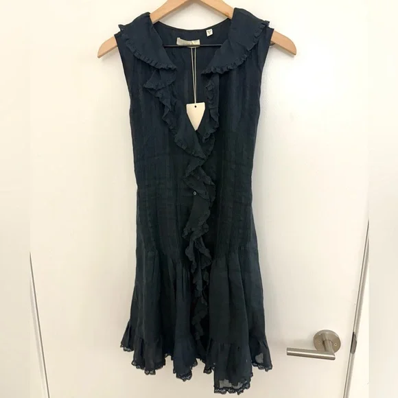 Doen Black Ruffle Mini Dress - Picture 8 of 8